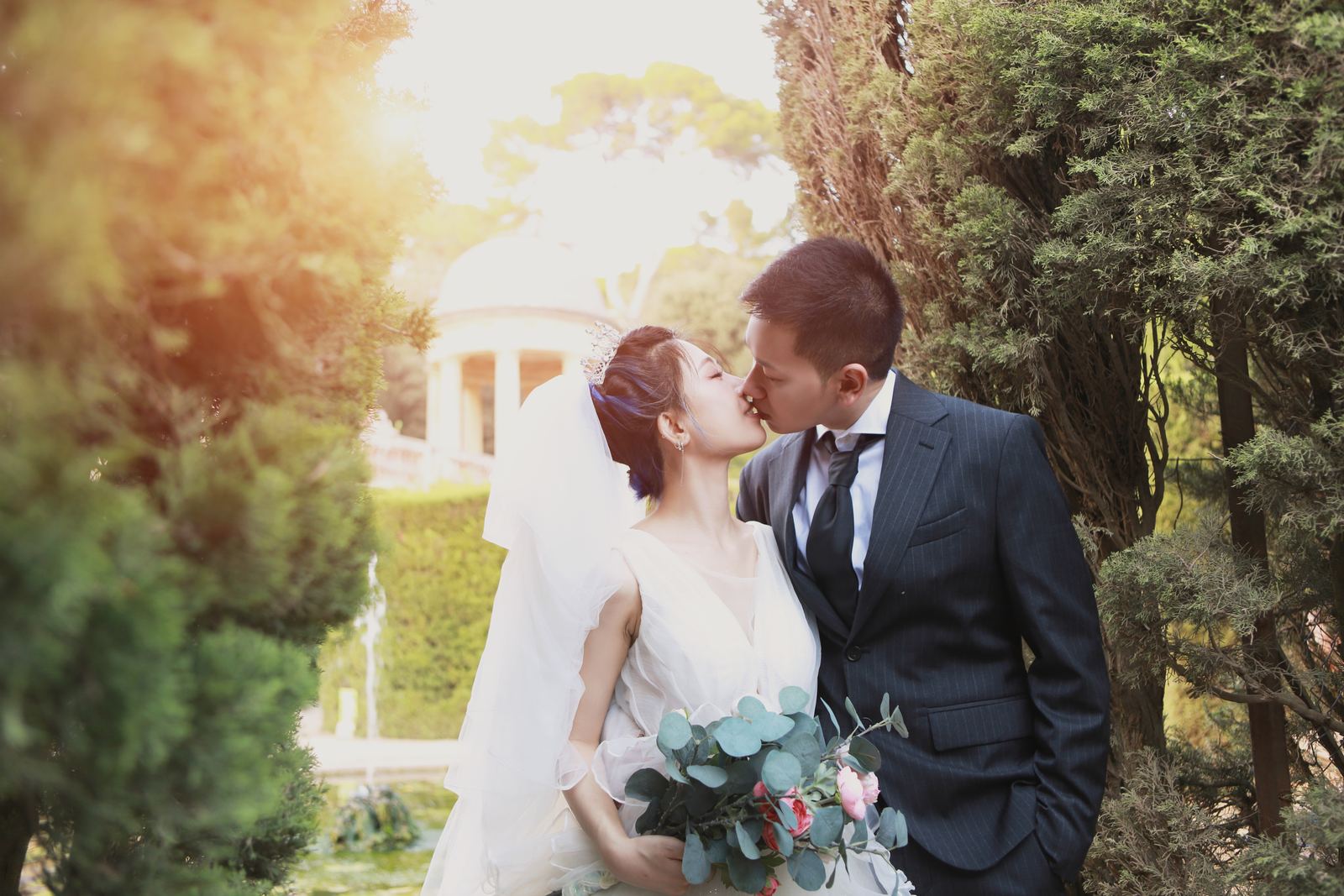 迷宫花园婚纱照 - 巴塞罗那