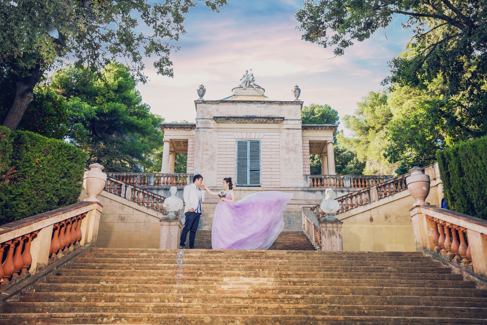 迷宫花园婚纱照 - 巴塞罗那