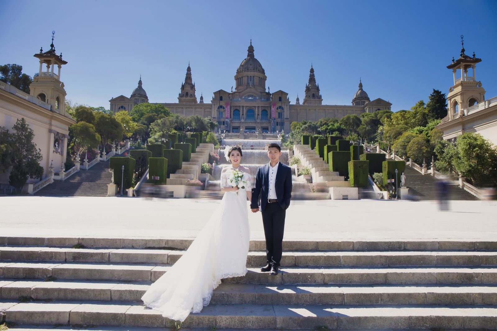 国家宫婚纱照 - 巴塞罗那
