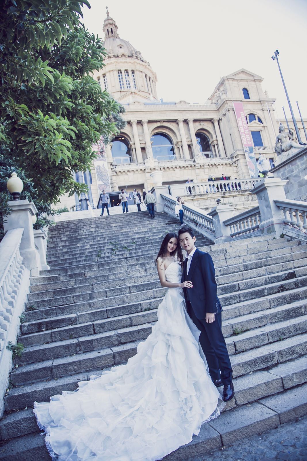 国家宫婚纱照 - 巴塞罗那