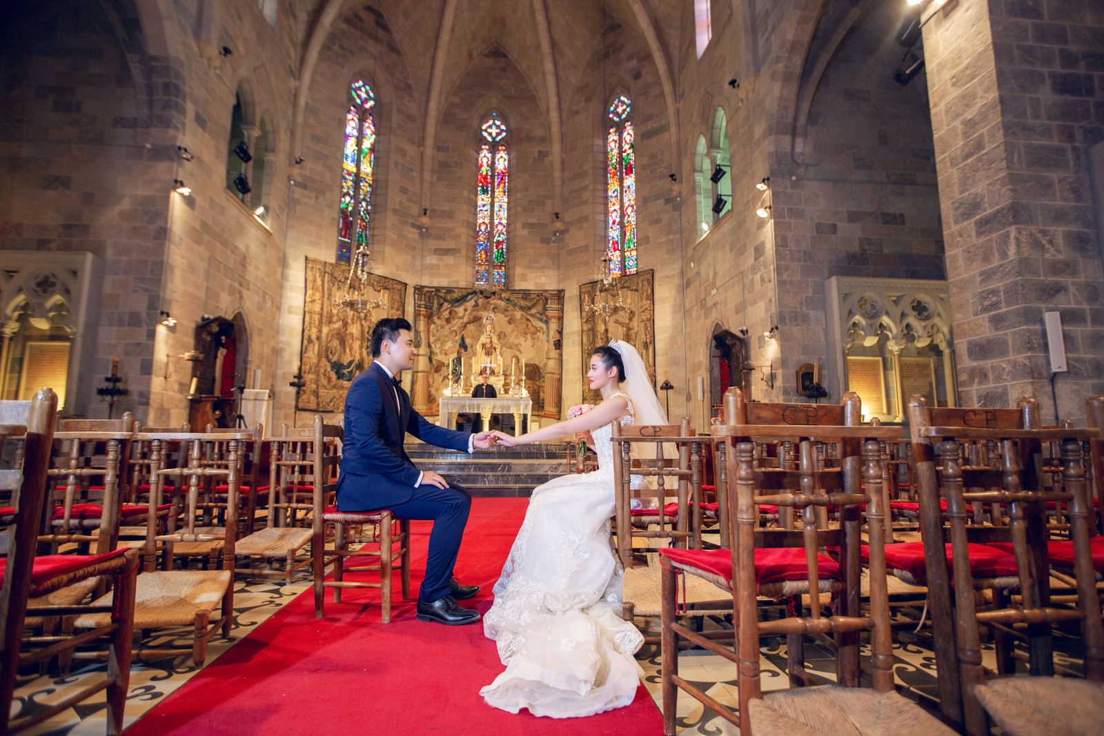 佩拉拉达城堡婚纱照 - 巴塞罗那
