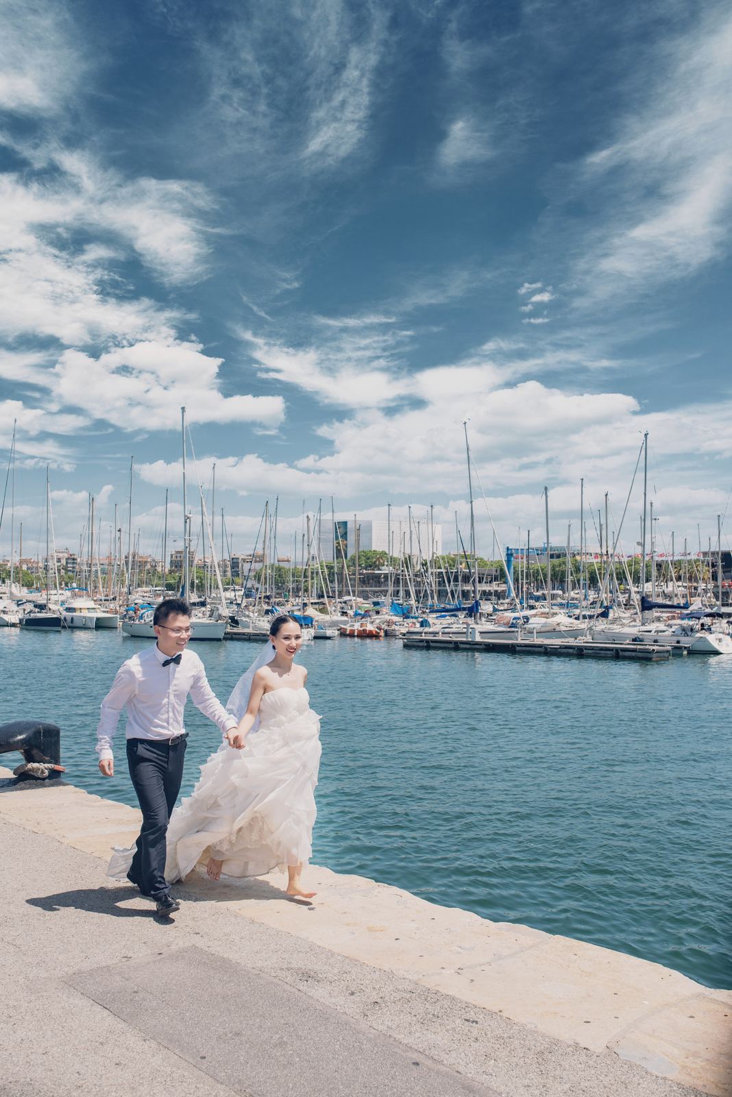 哥伦布港口婚纱照 - 巴塞罗那
