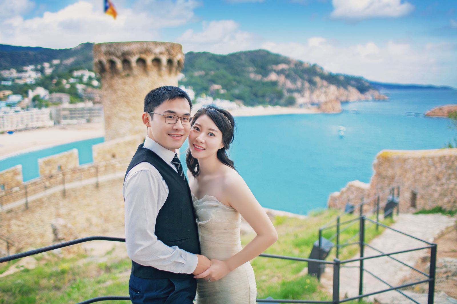 托萨·滨海婚纱照 - 巴塞罗那